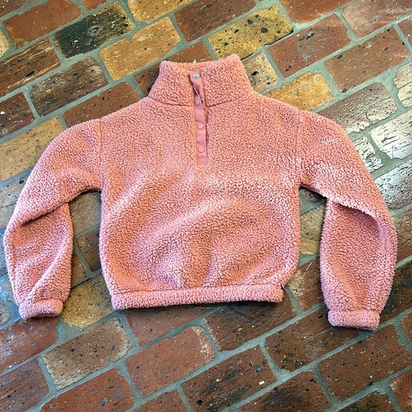 SO Long Sleeve Quarter Snap Sherpa Pullover szXS - Picture 14 of 14